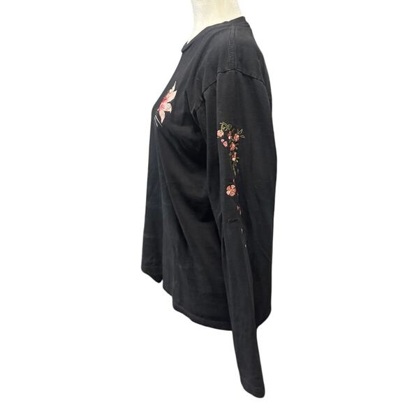Attitude Studio Embroidered Goldfish Long Sleeve Tee – Size L - Picture 3 of 7